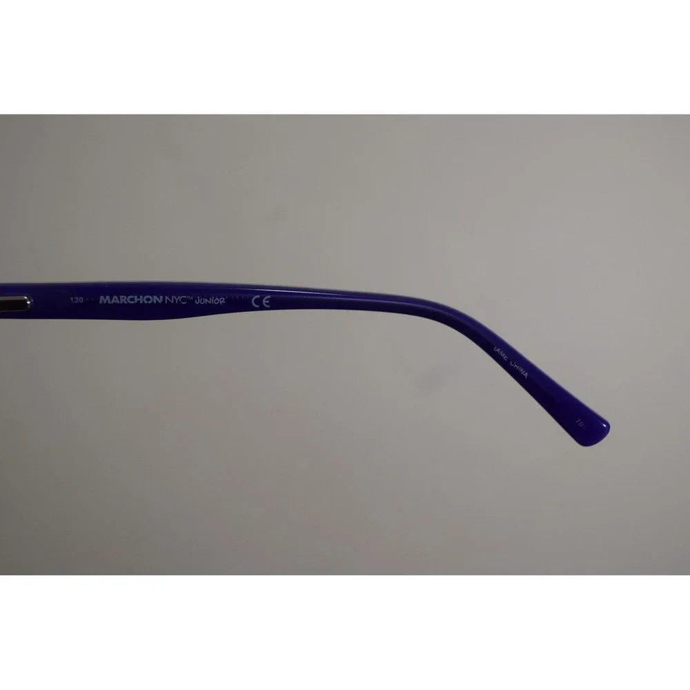 Marchon NYC Marissa Junior 664 Rectangle Purple Red Hearts Eyeglasses 47 16 130